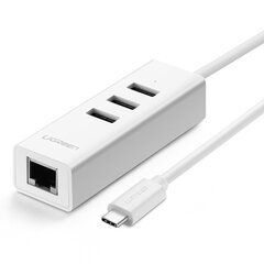 Adapteris Ugreen 20792 4in1 Type-C / 3USB3.0 kaina ir informacija | Adapteriai, USB šakotuvai | pigu.lt