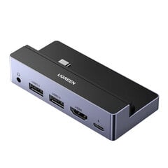 Adapteris Ugreen 70688 6in1 USB-C / HDMI AUX 3.5mm 4K 2USB3.0 kaina ir informacija | Adapteriai, USB šakotuvai | pigu.lt