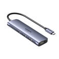 Адаптер Ugreen 70495 CM136 5in1 USB-C До HDMI 4USB3.0 PD100W для HUAWEI Mate40/P50 Samsung S20