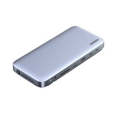 Адаптер Ugreen 80547 CM355 10in1 Type-C До DP1.4 2USB3.1 DC5V／2A AUX 3.5mm SD/TF Thunderbolt3 1000mbps для HUAWEI Mate40/P50 Samsung S20 цена и информация | Адаптеры, USB-разветвители | pigu.lt