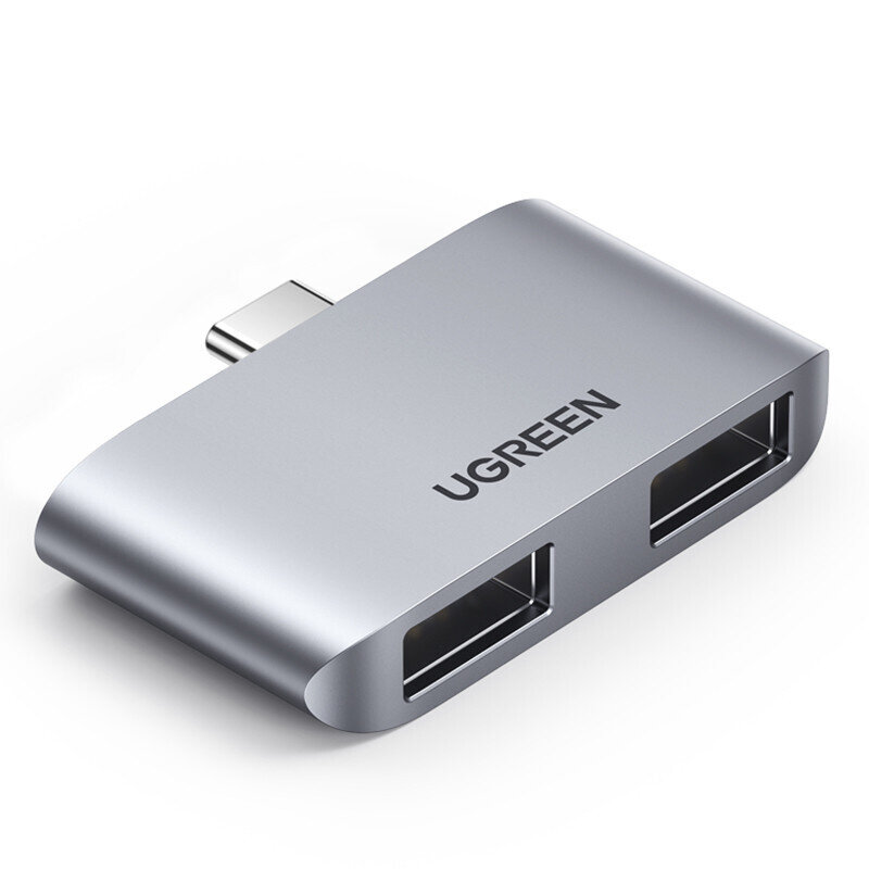 Adapteris Ugreen 10912 CM412 2in1 Type-C / HUB 2USB3.0 цена и информация | Adapteriai, USB šakotuvai | pigu.lt