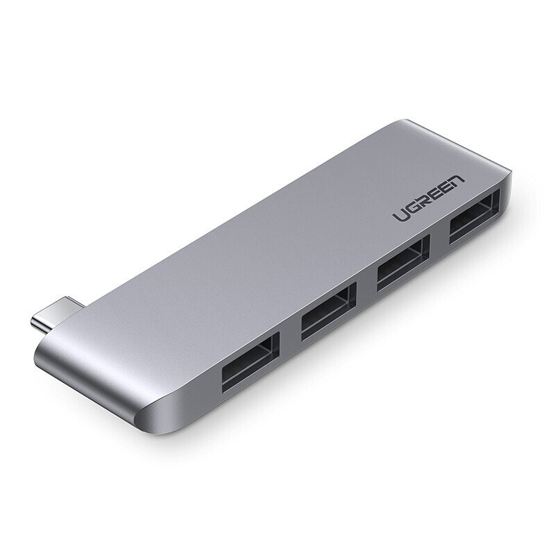 Adapteris Ugreen 60563 CM263 4in1 Type-C / HUB 4USB3.0 kaina ir informacija | Adapteriai, USB šakotuvai | pigu.lt