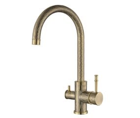 Смеситель с краном для питьевой воды Aquasanita Decor 2963 Brass цена и информация | Кухонные смесители | pigu.lt