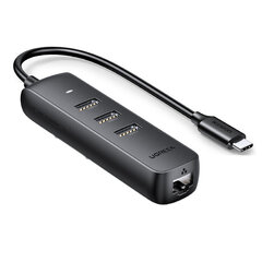 Adapteris Ugreen 10917 CM416 Type-C / 3USB3.0 kaina ir informacija | Adapteriai, USB šakotuvai | pigu.lt