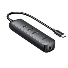 Adapteris Ugreen 50627 4in1 Type-C / 3USB3.0 kaina ir informacija | Adapteriai, USB šakotuvai | pigu.lt