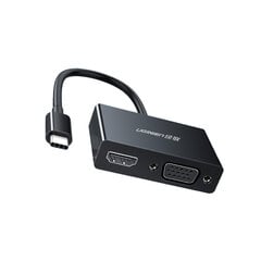 Адаптер Ugreen 50251 Type-C До HDMI VGA для HUAWEI Mate40/P50 Samsung S20 цена и информация | Адаптеры, USB-разветвители | pigu.lt