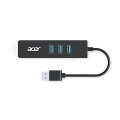 Адаптер Acer A401-BS-1 4in1 USB До 1000mbps 3USB2.0 цена и информация | Адаптеры, USB-разветвители | pigu.lt