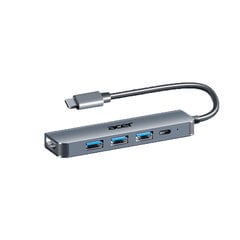 Адаптер Acer HY41-T5-1 5in1 Type-C До HUB 3USB3.0 PD100W HDMI для HUAWEI Mate40/P50 Samsung S20 цена и информация | Адаптеры, USB-разветвители | pigu.lt