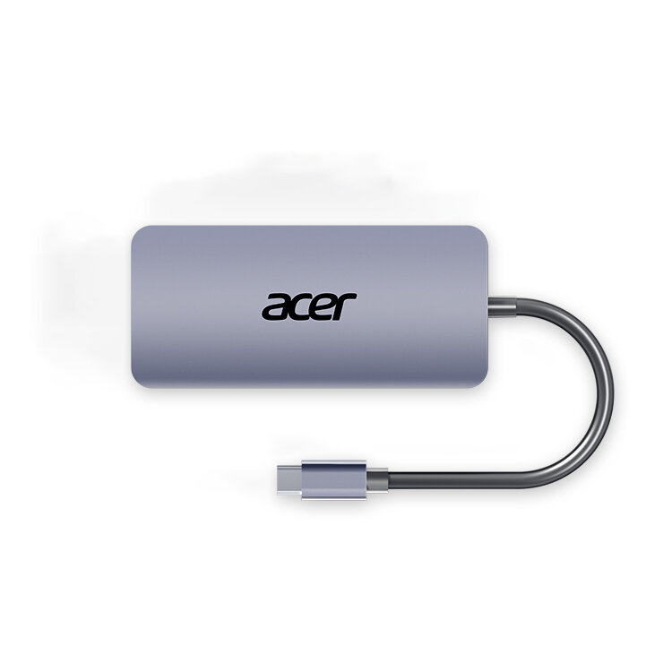 Adapteris Acer HY41-T6-2 6in1 Type-C / 2USB2.0 USB3.0 PD HDMI kaina ir informacija | Adapteriai, USB šakotuvai | pigu.lt