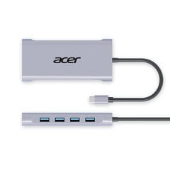 Адаптер Acer HY41-T10-1 11in1 Type-C До AUX PD HDMI 100mbps VGA SD/TF 4USB для HUAWEI Mate40/P50 Samsung S20 цена и информация | Адаптеры, USB-разветвители | pigu.lt