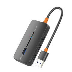 Адаптер Erazer HA04 4in1 USB До 4USB3.0 ABS 0.15m цена и информация | Адаптеры, USB-разветвители | pigu.lt