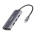 Adapteris Lenovo F1-C03 4in1 Type-C / 3USB3.0 RJ45