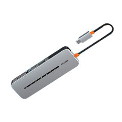 Adapteris Erazer DC10 10in1 Type-C / 3USB3.0 RJ45 HDMI VGA PD AUX 3.5mm SD/TF kaina ir informacija | Adapteriai, USB šakotuvai | pigu.lt