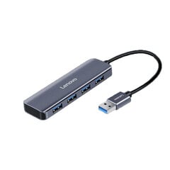 Адаптер Lenovo U04 4in1 USB До 4USB3.0 Алюминиевый сплав цена и информация | Адаптеры, USB-разветвители | pigu.lt