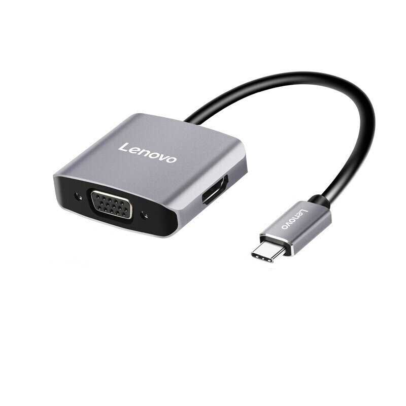Adapteris Lenovo F1-C02 Type-C / HDMI VGA kaina ir informacija | Adapteriai, USB šakotuvai | pigu.lt