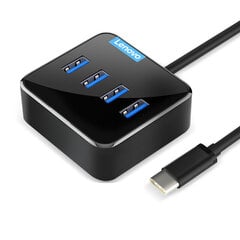 Адаптер Lenovo C603 4in1 Type-C До 4USB3.0 HUB для HUAWEI Mate40/P50 Samsung S20 цена и информация | Адаптеры, USB-разветвители | pigu.lt