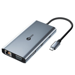 Адаптер Lecoo LKC1329 7in1 Type-C До 3USB3.2 VGA HDMI PD100W 1000mbps для HUAWEI Mate40/P50 Samsung S20 цена и информация | Адаптеры, USB-разветвители | pigu.lt