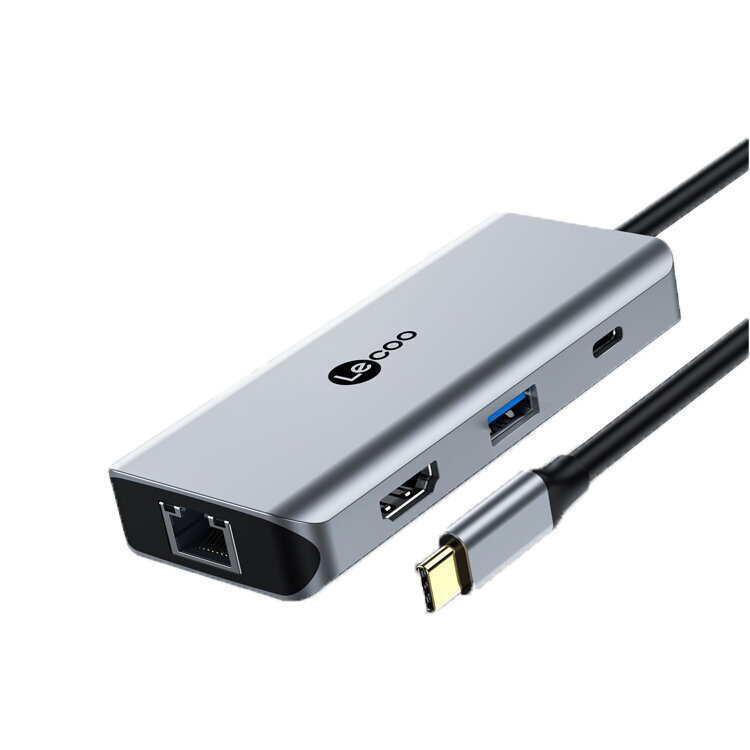 Adapteris Lecoo LKC1306H Type-C / 3USB3.0 PD HDMI kaina ir informacija | Adapteriai, USB šakotuvai | pigu.lt