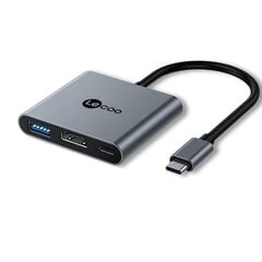 Adapteris Lecoo LKC1327H 3in1 Type-C / USB3.0 HDMI kaina ir informacija | Adapteriai, USB šakotuvai | pigu.lt