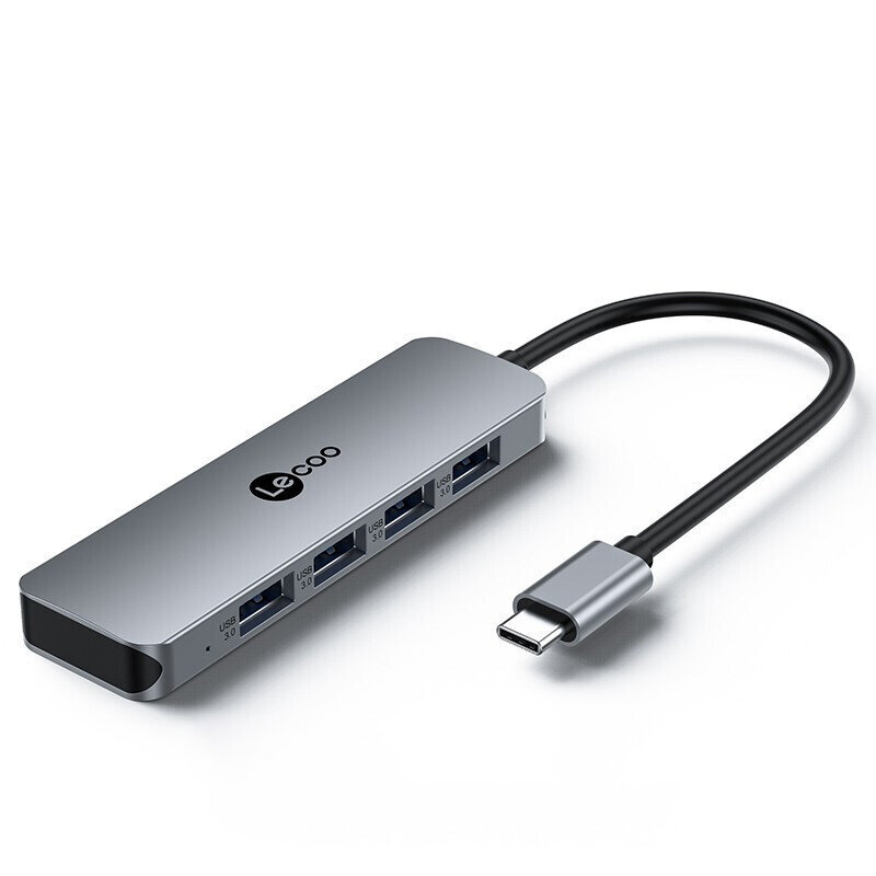 Adapteris Lecoo LKC1340H 4in1 Type-C / 4USB3.0 kaina ir informacija | Adapteriai, USB šakotuvai | pigu.lt