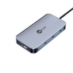 Adapteris Lecoo LKC1345H 6in1 Type-C / HUB 3USB3.0 HDMI VGA PD kaina ir informacija | Adapteriai, USB šakotuvai | pigu.lt