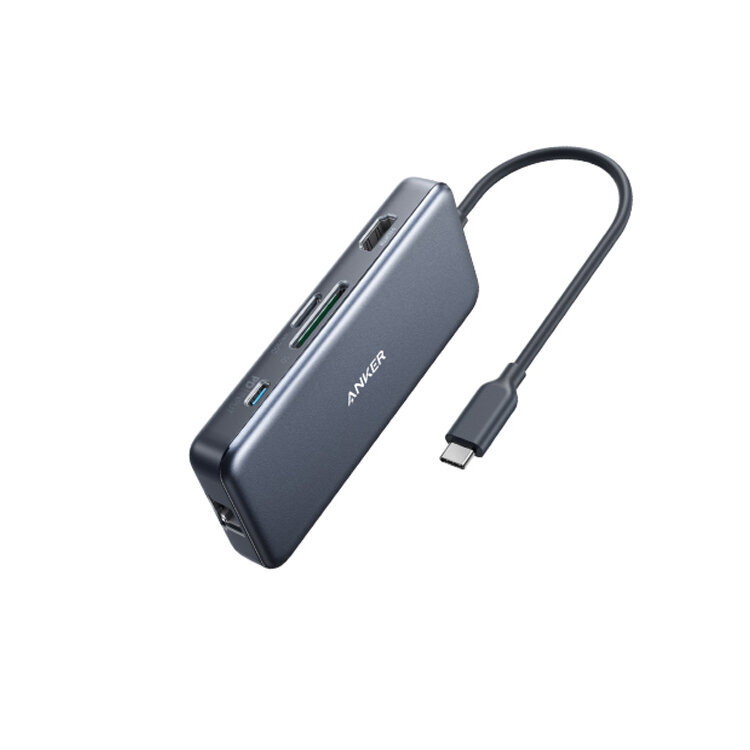 Adapteris Anker A8352 7in1 Type-C / 2USB3.0 HDMI PD SD kaina ir informacija | Adapteriai, USB šakotuvai | pigu.lt