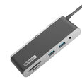 Адаптер Anker A8382 8in1 Type-C До PD100W HDMI 1000mbps SD/TF USB-A3.2 AUX 3.5mm для HUAWEI Mate40/P50 Samsung S20