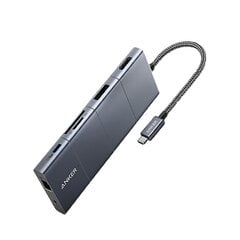 Адаптер Anker A8385 11in1 Type-C До DP HDMI SD/TF PD100W 1000mbps AUX 3.5mm 3USB USB-C3.1 для HUAWEI Mate40/P50 Samsung S20 цена и информация | Адаптеры, USB-разветвители | pigu.lt