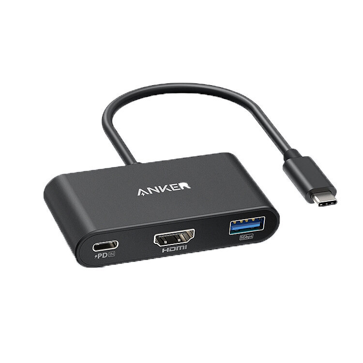 Adapteris Anker A83396 3in1 Type-C / HDMI USB kaina ir informacija | Adapteriai, USB šakotuvai | pigu.lt