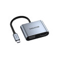Adapteris Samzhe DK-HV4 4in1 Type-C / HDMI VGA USB2.0