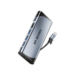 Adapteris Samzhe DK-S05 5in1 Type-C / HDMI 3USB3.0 kaina ir informacija | Adapteriai, USB šakotuvai | pigu.lt