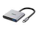 Адаптер Pisen PGM-HB07 3in1 Type-C До HDMI USB3.0 PD100W для HUAWEI Mate40/P50 Samsung S20