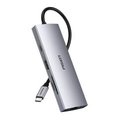 Adapteris Pisen PGM-HB02 8in1 Type-C / HDMI 3USB3.0 SD/TF kaina ir informacija | Adapteriai, USB šakotuvai | pigu.lt