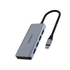 Adapteris Pisen NJ-HB07 4in1 Type-C / 4USB3.0 kaina ir informacija | Adapteriai, USB šakotuvai | pigu.lt