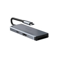 Adapteris Pisen NJ-TC27 7in1 Type-C / USB3.0 2USB2.0 HDMI SD/TF kaina ir informacija | Adapteriai, USB šakotuvai | pigu.lt