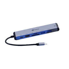 Adapteris Biaze R48 7in1 Type-C / 2USB3.0 HDMI SD/TF PD kaina ir informacija | Adapteriai, USB šakotuvai | pigu.lt