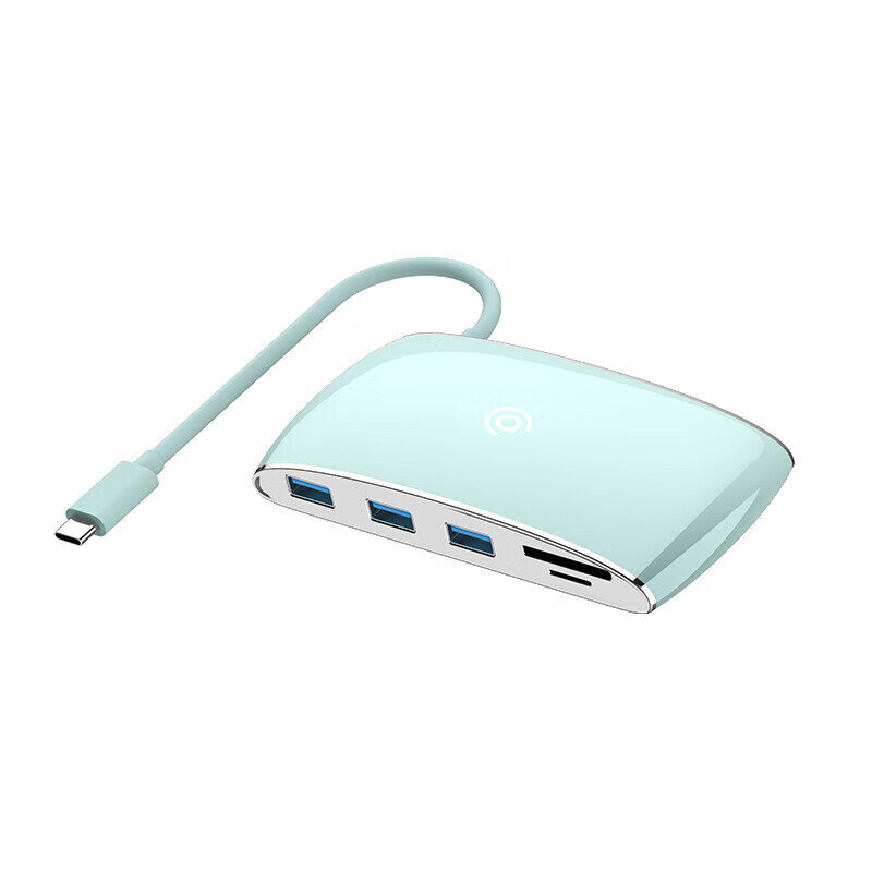 Adapteris Aigo H9S 9in1 Type-C / 3USB3.0 HDMI SD/TF PD VGA kaina ir informacija | Adapteriai, USB šakotuvai | pigu.lt