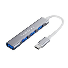 Adapteris LinkStone C330A 4in1 Type-C / 3USB2.0 USB3.0 kaina ir informacija | Adapteriai, USB šakotuvai | pigu.lt