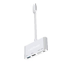 Адаптер LinkStone C315K 5in1 Type-C До USB3.0 USB2.0 SD/TF Micro USB для HUAWEI Mate40/P50 Samsung S20 цена и информация | Адаптеры, USB-разветвители | pigu.lt