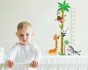 Виниловая наклейка на стену Линейка для измерения роста ребенка Декор интерьера для детской комнаты - 160 см цена и информация | Интерьерные наклейки | pigu.lt