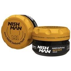 Plaukų matinė formavimo pasta Nishman M1 Hair Defining Matte Paste Argan vyrams, 100 ml kaina ir informacija | Plaukų formavimo priemonės | pigu.lt