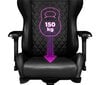 Žaidimų kėdė Yumisu 2050, juoda kaina ir informacija | Biuro kėdės | pigu.lt