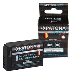 Patona Platinum LP-E17 akumuliatorius su USB-C, skirtas Canon цена и информация | Аккумуляторы для фотоаппаратов | pigu.lt