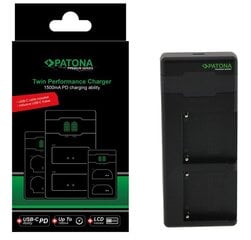 Зарядное устройство Patona Premium Twin Performance PD для Sony F970 с кабелем USB-C цена и информация | Аккумуляторы для фотоаппаратов | pigu.lt
