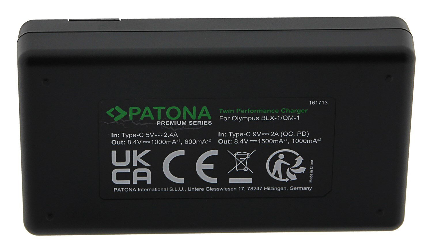 Patona Premium Twin Performance PD Charger kaina ir informacija | Akumuliatoriai fotoaparatams | pigu.lt