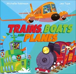 Trains, boats and planes kaina ir informacija | Knygos mažiesiems | pigu.lt