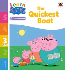 Learn with Peppa Phonics Level 3 Book 3 - The Quickest Boat Phonics Reader kaina ir informacija | Knygos mažiesiems | pigu.lt
