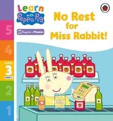 Learn with Peppa Phonics Level 3 Book 2 - No Rest for Miss Rabbit! (Phonics Reader) цена и информация | Книги для малышей | pigu.lt