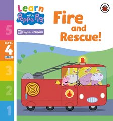 Learn with Peppa Phonics Level 4 Book 9 - Fire and Rescue! (Phonics Reader) цена и информация | Книги для малышей | pigu.lt