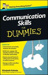 Communication Skills For Dummies UK Edition kaina ir informacija | Socialinių mokslų knygos | pigu.lt